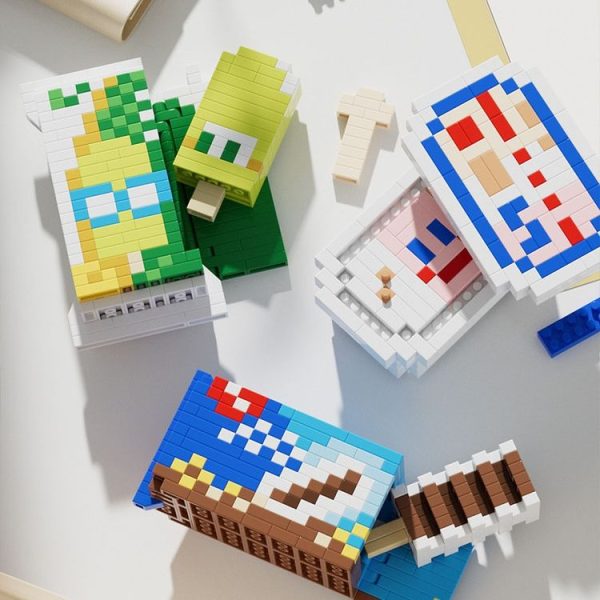 6086-1 Lez Childhood Memory Ice-Cream Series Micro-Particle Building Block Toys Birthday Gift - Image 5