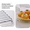 Square Stainless Steel Electroplating Kitchen Thickened Pot Rack Household Heat Insulating Mat Anti-Scald Dish Mat - Image 5