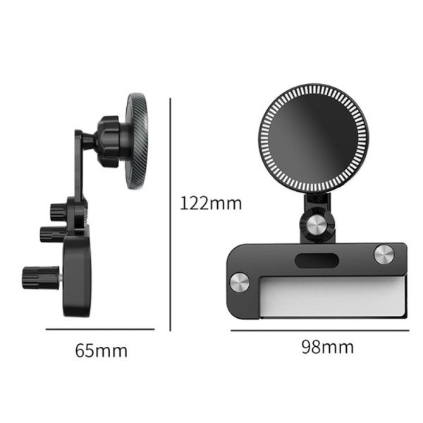Tesla Model 3 / Y Car Magnetic Phone Holder Rotatable Car Navigation Mount, Style: Round - Image 3