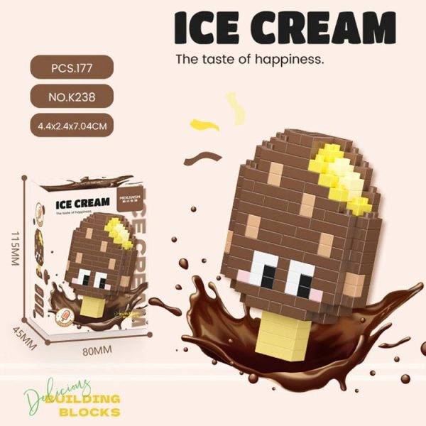 Mekansm K238 Micro-particle Ice-cream Series Childhood Jigsaw Toys Building Blocks Ornament Child Gift - Image 2
