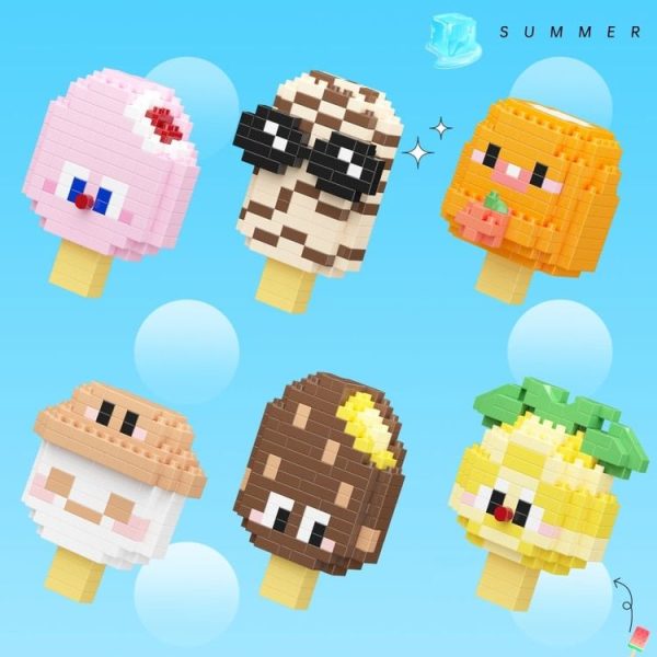 Mekansm K238 Micro-particle Ice-cream Series Childhood Jigsaw Toys Building Blocks Ornament Child Gift - Image 4