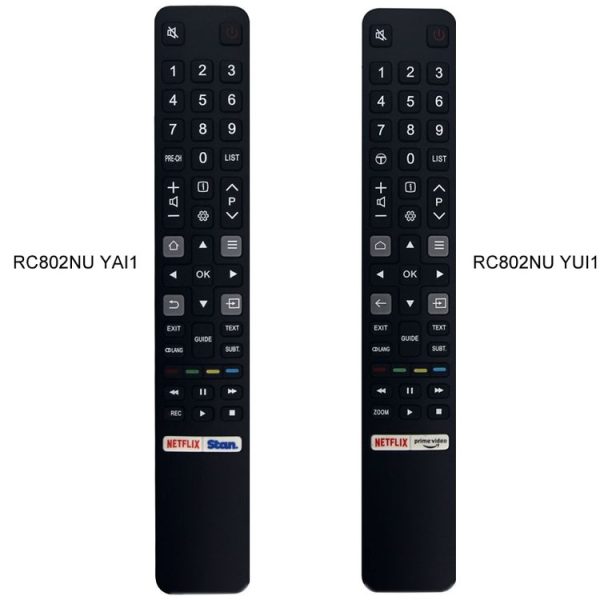 TCL TV Intelligent Infrared Remote Control (RC802NU YAI1) - Image 2