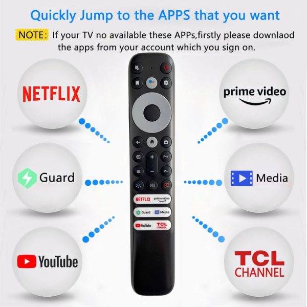 TCL FMR1 Infrared Smart TV Remote Control - Image 5