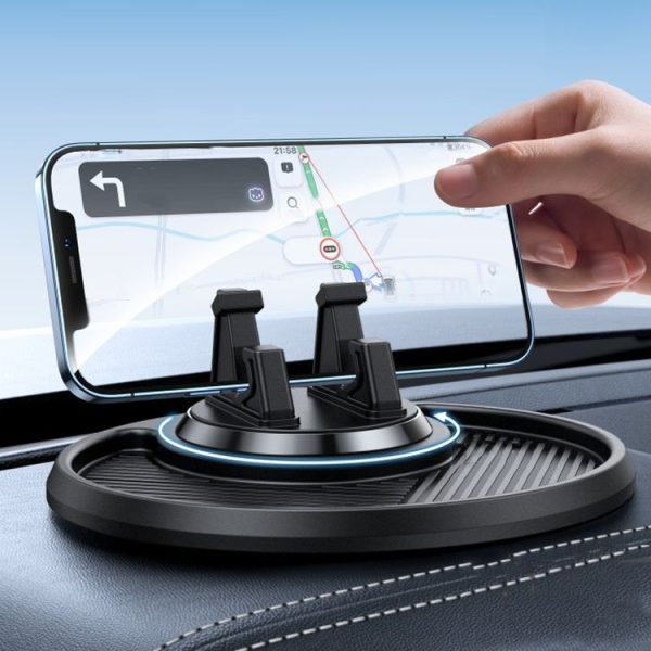 Car Dashboard Navigation Phone Holder Multifunctional Non-Slip Storage Bracket (Black) - Image 13