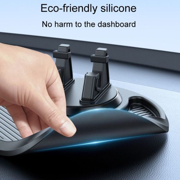 Car Dashboard Navigation Phone Holder Multifunctional Non-Slip Storage Bracket (Black) - Image 5