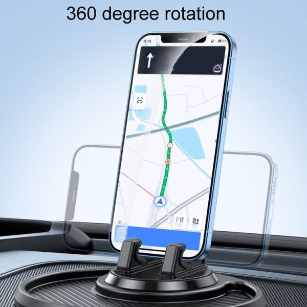 Car Dashboard Navigation Phone Holder Multifunctional Non-Slip Storage Bracket (Black) - Image 7