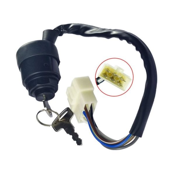 Kawasaki ATV / UTV Starter Power Ignition Switch Key Lock (Black)