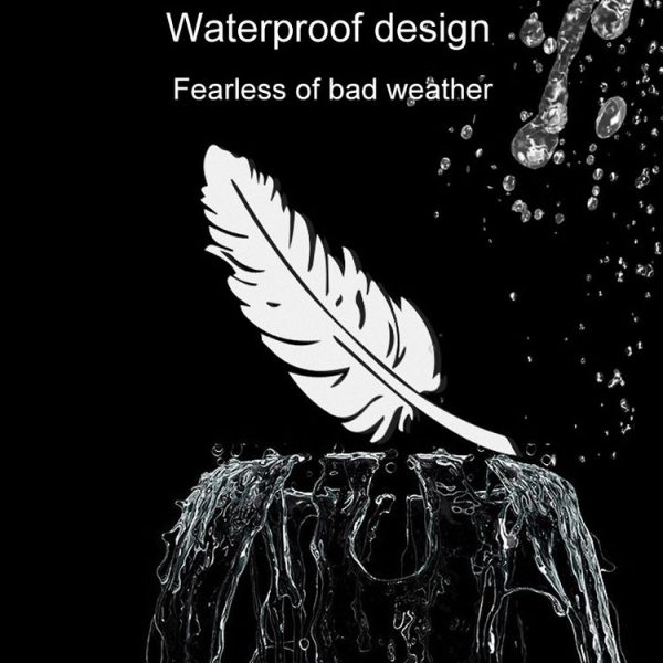 7pcs / Set Car Feather Scratch Decal 3D Reflective Bumper Stickers (Silver White) - Image 3