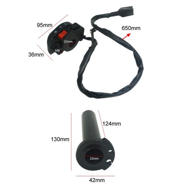 Kawasaki Motorcycle Combination Handlebar Start Stop Switch - Image 2