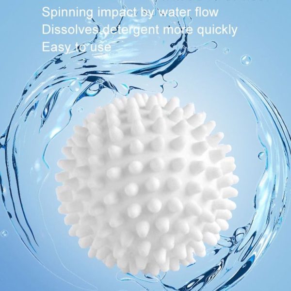 2pcs Anti-fouling Anti-tangle Hair-absorbing Clothes Cleaning Balls Anti-static Knotting Hedgehog Wash Balls (White) - Image 4