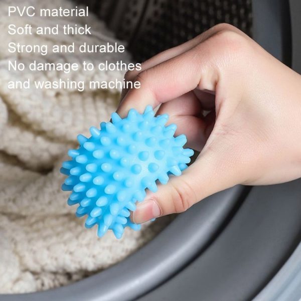 2pcs Anti-fouling Anti-tangle Hair-absorbing Clothes Cleaning Balls Anti-static Knotting Hedgehog Wash Balls (White) - Image 6