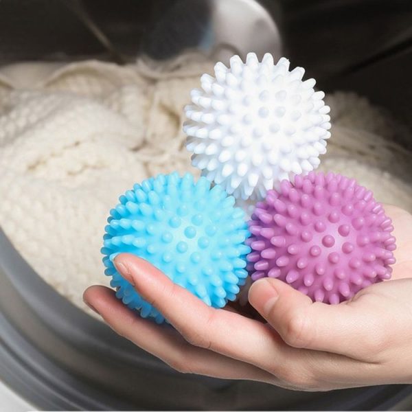 2pcs Anti-fouling Anti-tangle Hair-absorbing Clothes Cleaning Balls Anti-static Knotting Hedgehog Wash Balls (White) - Image 9