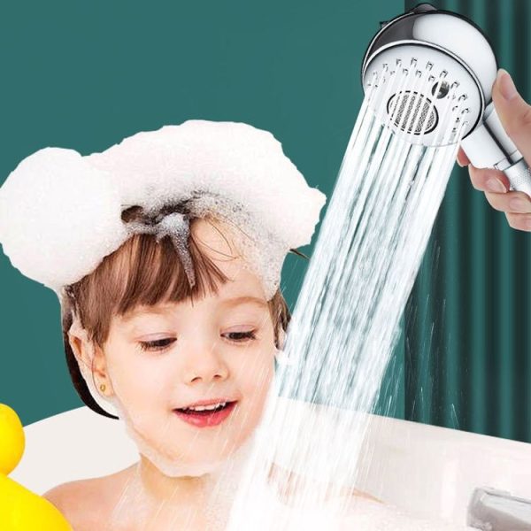 Baby Bath Shower Head Children Pet Shower Canopy, Style: ABS Port - Image 2