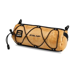 ESLNF Outdoor Large Capacity Bicycle Bag Mountain Bike Cycling Waterproof Satchel (Brown)