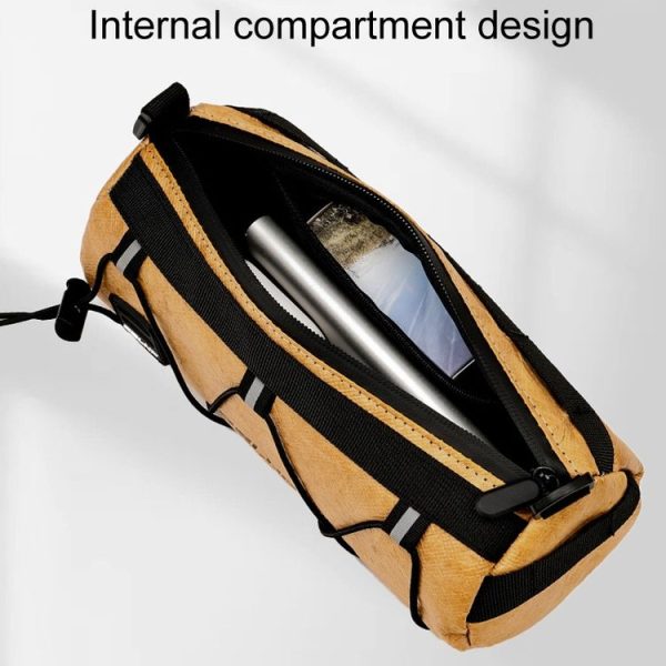 ESLNF Outdoor Large Capacity Bicycle Bag Mountain Bike Cycling Waterproof Satchel (Brown) - Image 4