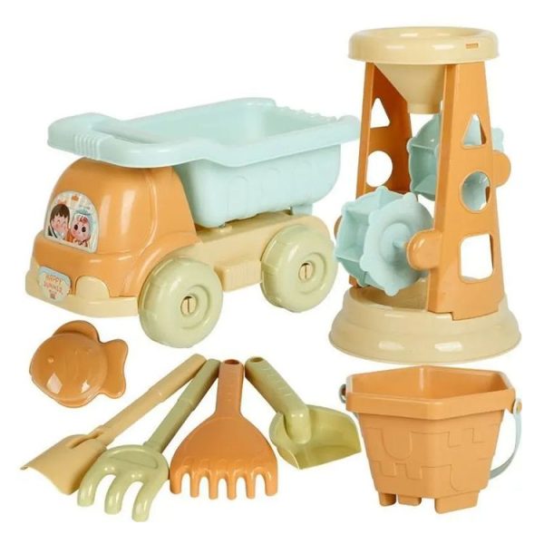 5pcs / Set Hourglass Children Outdoor Beach Toys Play Water Play Sand Set - Image 3