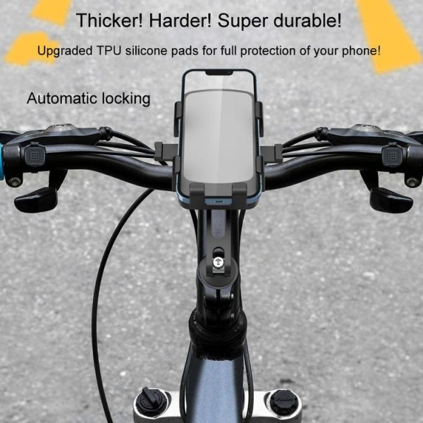 Mountain Road Bicycle Phone Holder Aluminum Alloy Cycling Navigation Bracket (Handlebar Stand Model) - Image 4