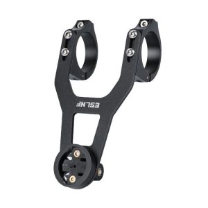 ESLNF Mountain Bike Yardstick Stand Lights Base Outdoor Riding Stainless Steel Stand (Black)