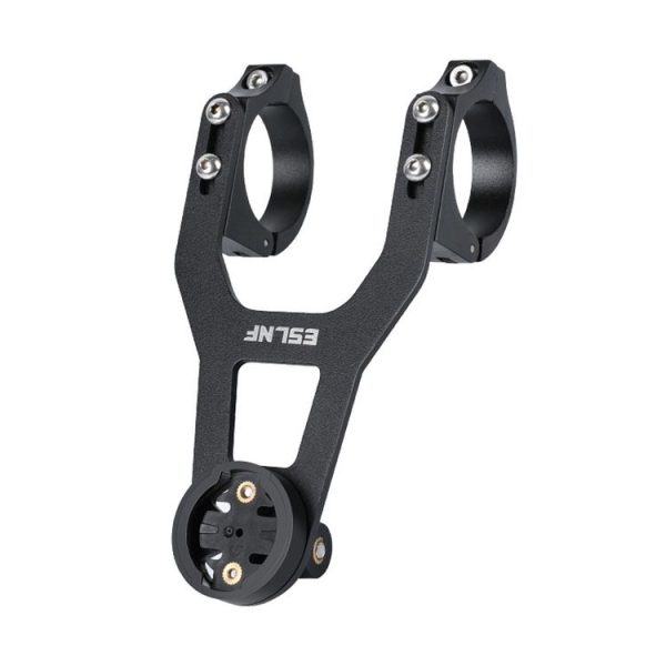 ESLNF Mountain Bike Yardstick Stand Lights Base Outdoor Riding Stainless Steel Stand (Black)