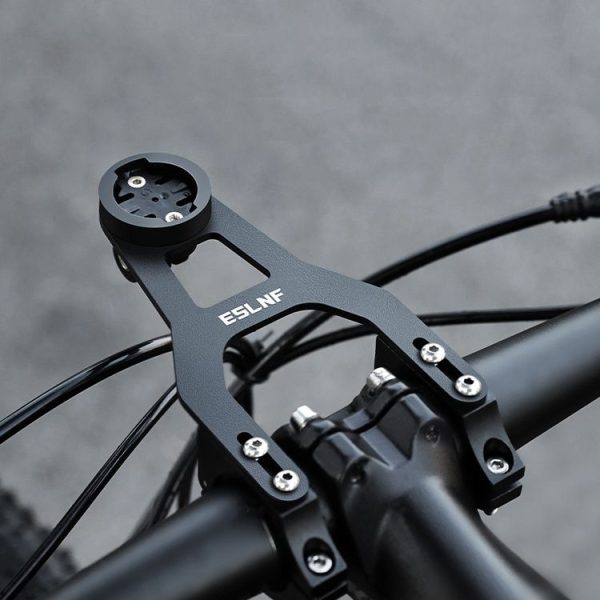 ESLNF Mountain Bike Yardstick Stand Lights Base Outdoor Riding Stainless Steel Stand (Black) - Image 2