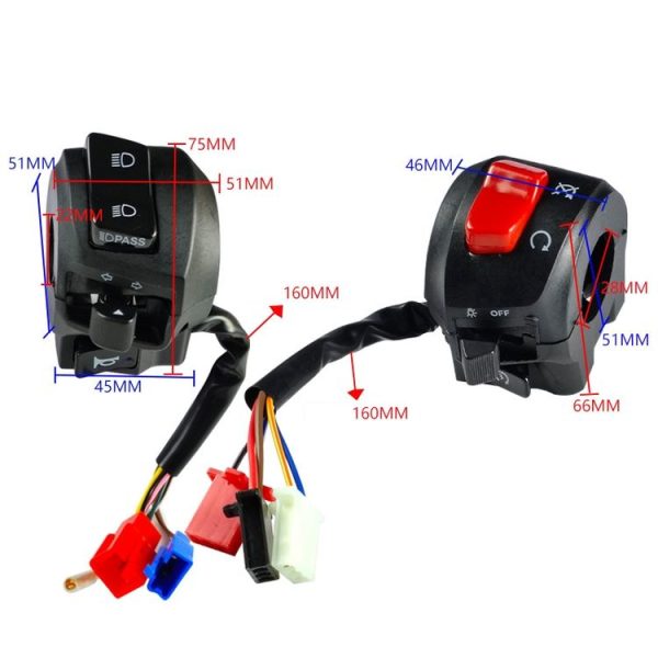 Yamaha Old Wave Motorcycle Handlebar Switch Modification Accessories - Image 3