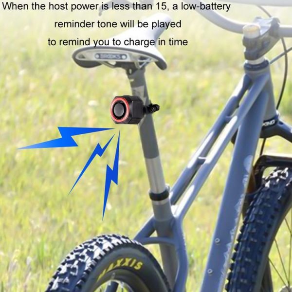 Bicycle Smart Taillight Anti-theft Alarm Brake Warning Light, Model: WL03C Remote Control - Image 4