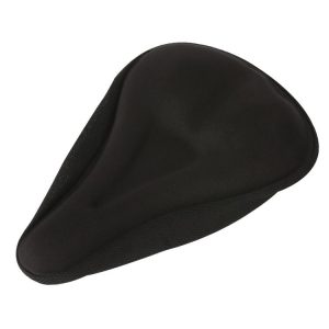 Mountain Bike Silicone Saddle Cover Cycling Stereo Saddle Gear (Black)