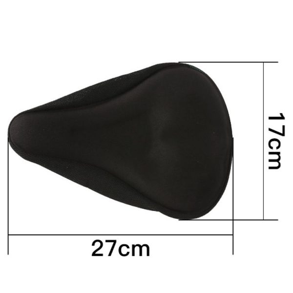 Mountain Bike Silicone Saddle Cover Cycling Stereo Saddle Gear (Black) - Image 2