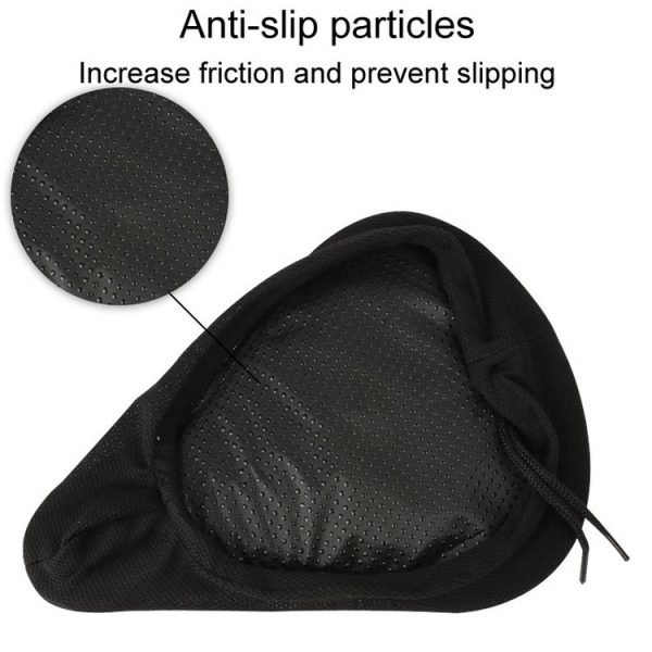 Mountain Bike Silicone Saddle Cover Cycling Stereo Saddle Gear (Black) - Image 3