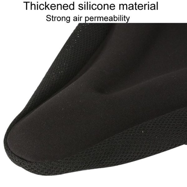 Mountain Bike Silicone Saddle Cover Cycling Stereo Saddle Gear (Black) - Image 5