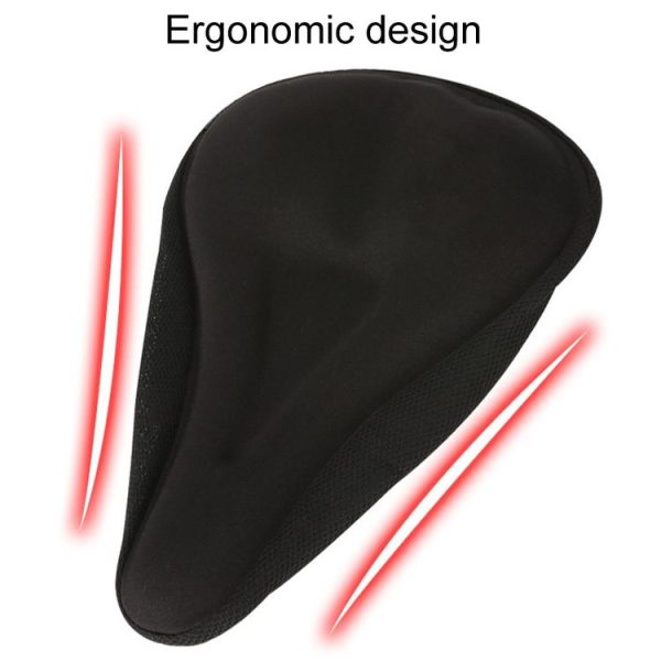 Mountain Bike Silicone Saddle Cover Cycling Stereo Saddle Gear (Black) - Image 6
