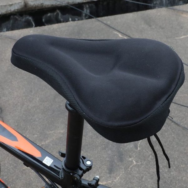 Mountain Bike Silicone Saddle Cover Cycling Stereo Saddle Gear (Black) - Image 7
