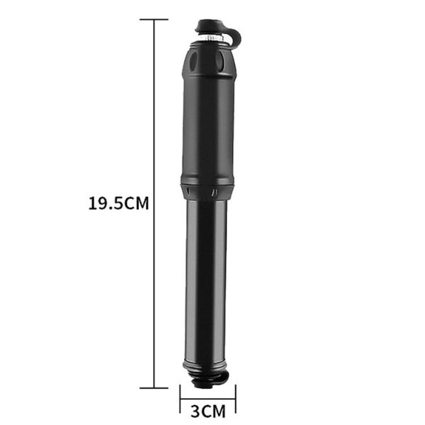 Bicycle High Pressure Pump Home Mini Portable Basketball Inflator Accessories (Black) - Image 2