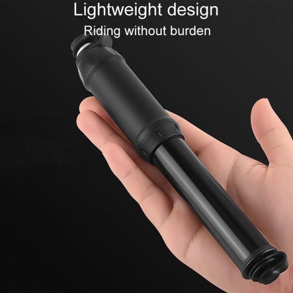 Bicycle High Pressure Pump Home Mini Portable Basketball Inflator Accessories (Black) - Image 6