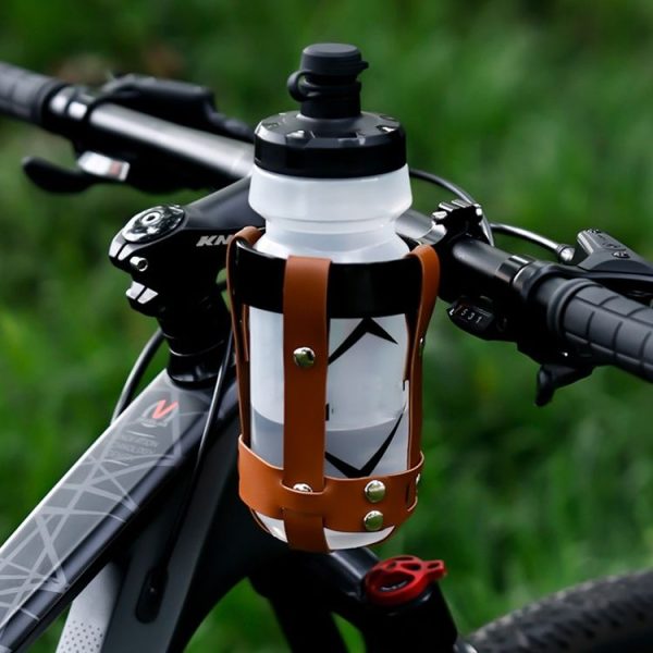 Outdoor Anti Shake Bicycle Water Bottle Holder Cycling Cup Carrier (Black Net+White Holder) - Image 2