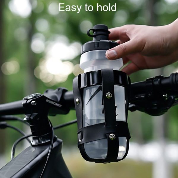Outdoor Anti Shake Bicycle Water Bottle Holder Cycling Cup Carrier (Black Net+White Holder) - Image 7