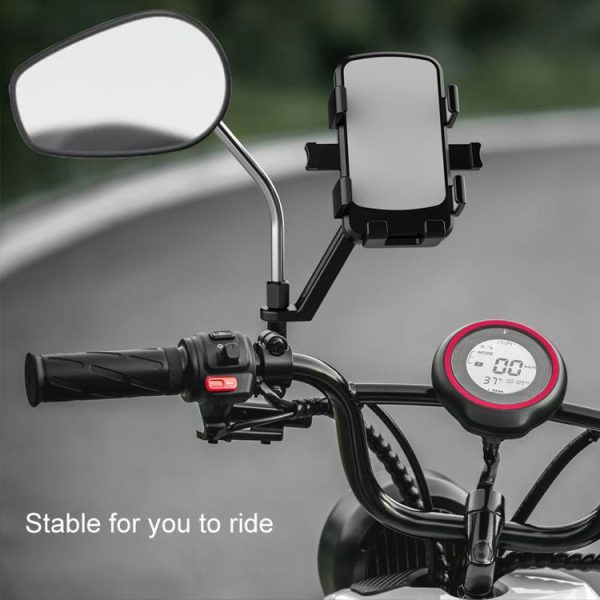 Mountain Road Bike Phone Holder Motorcycle Aluminum Alloy Riding Navigation Bracket, Model: Handlebar Model - Image 6