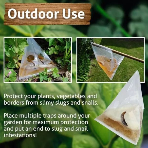 20pcs / Pack Snail Slug Trap Bag Garden Vegetable Plot Trap Transparent Plastic Bag - Image 3
