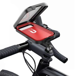 Waterproof Motorcycle Bicycle Cell Phone Holder 360 Rotating Riding Navigation Holder, Model: Handlebar Stand