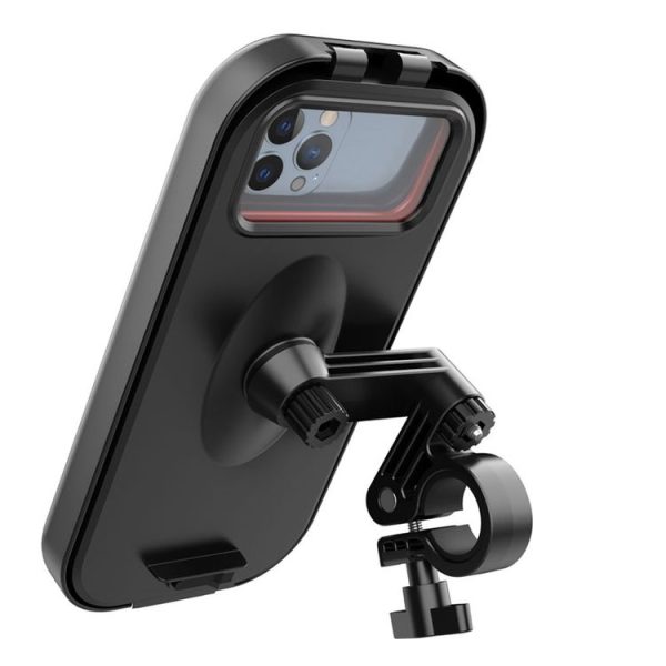 Waterproof Motorcycle Bicycle Cell Phone Holder 360 Rotating Riding Navigation Holder, Model: Handlebar Stand - Image 3