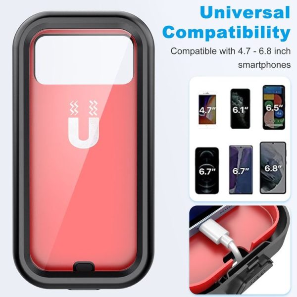 Waterproof Motorcycle Bicycle Cell Phone Holder 360 Rotating Riding Navigation Holder, Model: Handlebar Stand - Image 6