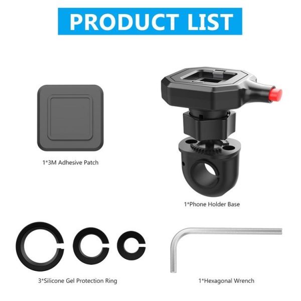 146G Bicycle Motorcycle Cell Phone Holder Rearview Mirror Handlebar Outdoor Riding Navigation Holder - Image 2