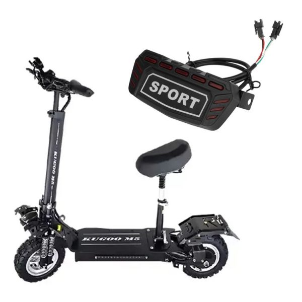 KUGOO M5 AIMITE Electrical Scooter Rear Tail Light Brake Warning Lights (Black) - Image 2