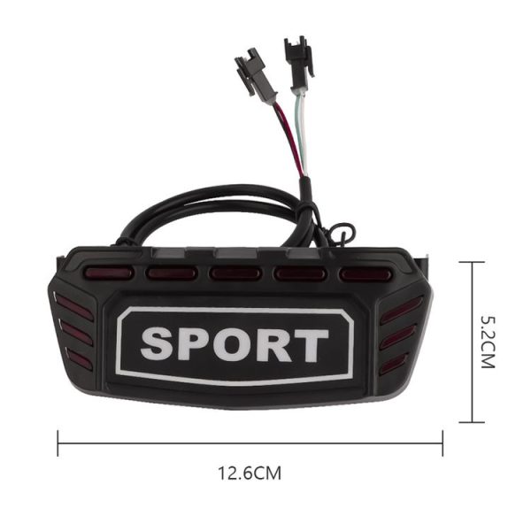 KUGOO M5 AIMITE Electrical Scooter Rear Tail Light Brake Warning Lights (Black) - Image 3