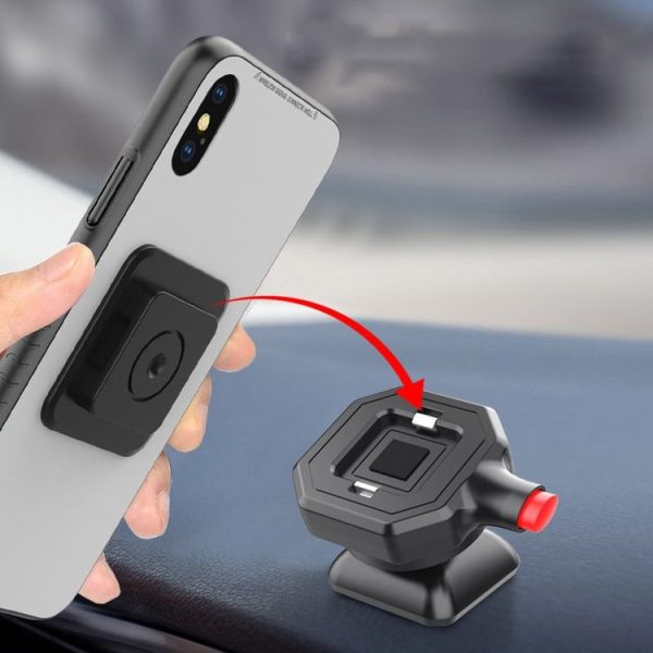 146B Simple Car Cell Phone Holder Car Dashboard 360 Degree Rotating Navigation Holder