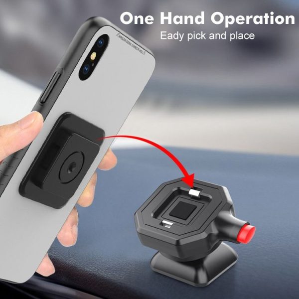 146B Simple Car Cell Phone Holder Car Dashboard 360 Degree Rotating Navigation Holder - Image 2