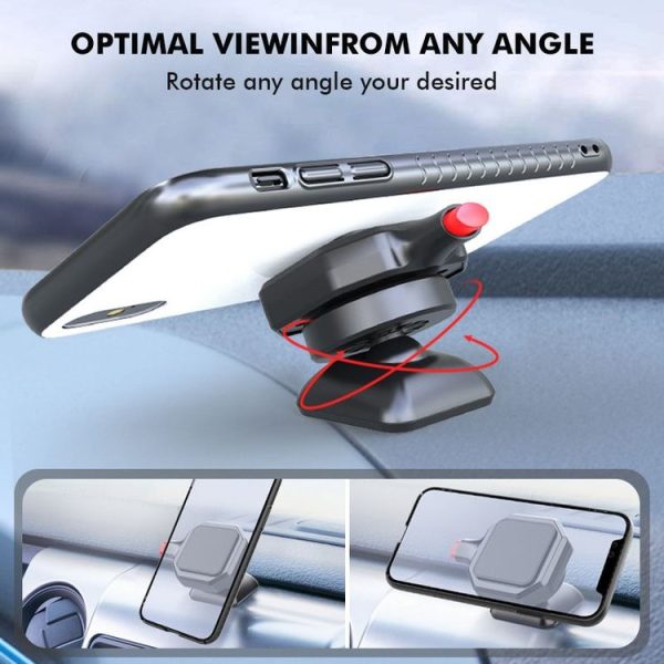 146B Simple Car Cell Phone Holder Car Dashboard 360 Degree Rotating Navigation Holder - Image 3