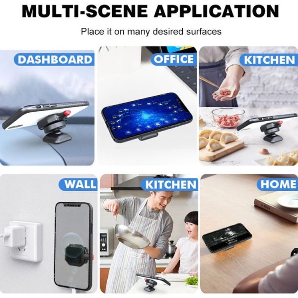 146B Simple Car Cell Phone Holder Car Dashboard 360 Degree Rotating Navigation Holder - Image 7