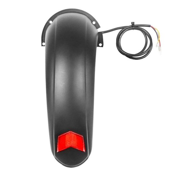 AIMITE For 10 Inch KUGOO M4 Electric Scooter Rear Fender Accessories With Tail Light (Black) - Image 3