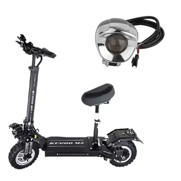 KUGOO M5 AIMITE Electrical Scooter Front Headlight Warning Lights (Black) - Image 2